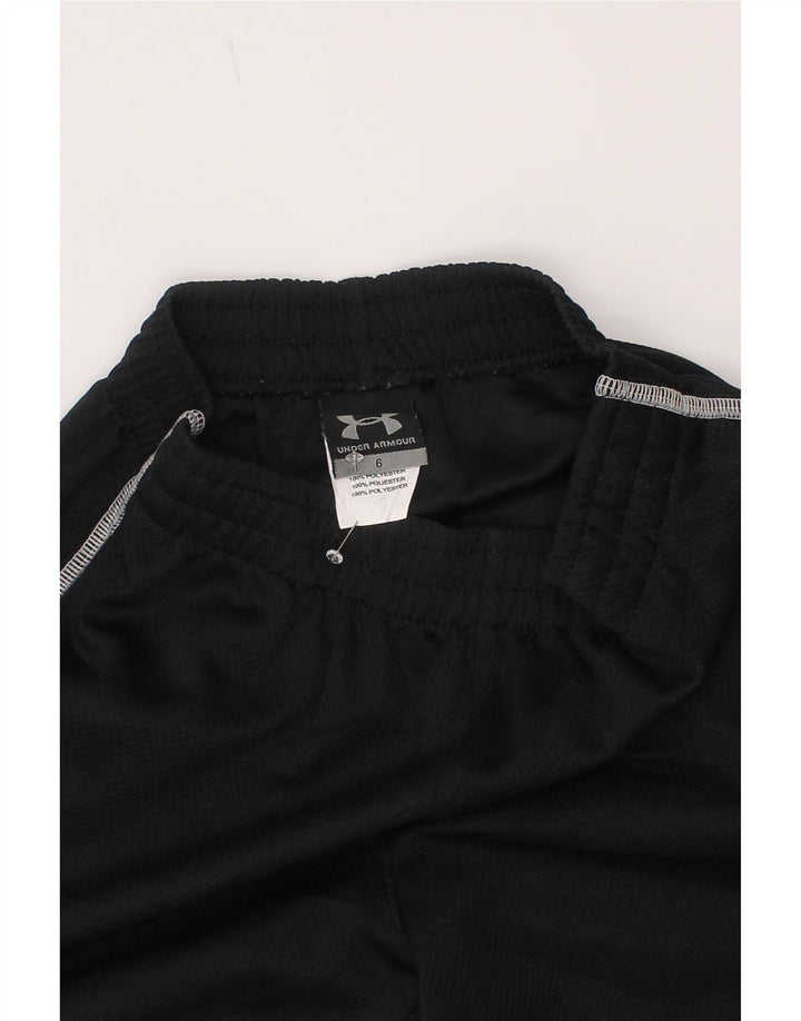 Under Armour Jungen-Trainingshose mit Grafik, 5–6 Jahre, schwarzes Polyester