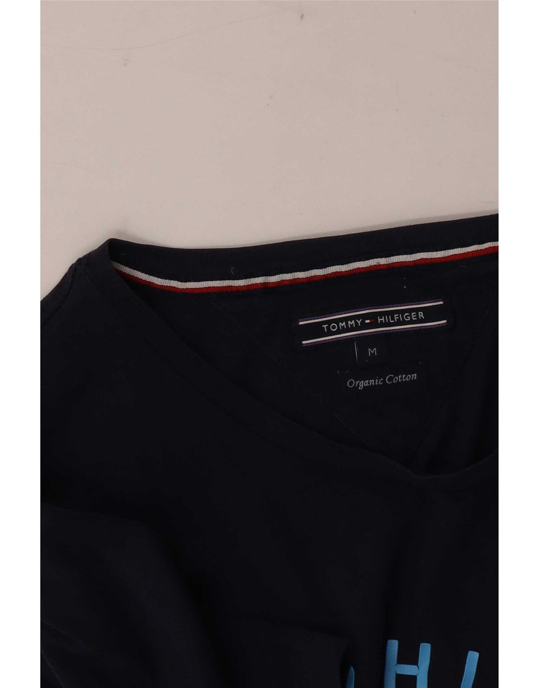 Tommy Hilfiger Herren-T-Shirt mit Grafik, mittelgroß, Marineblau