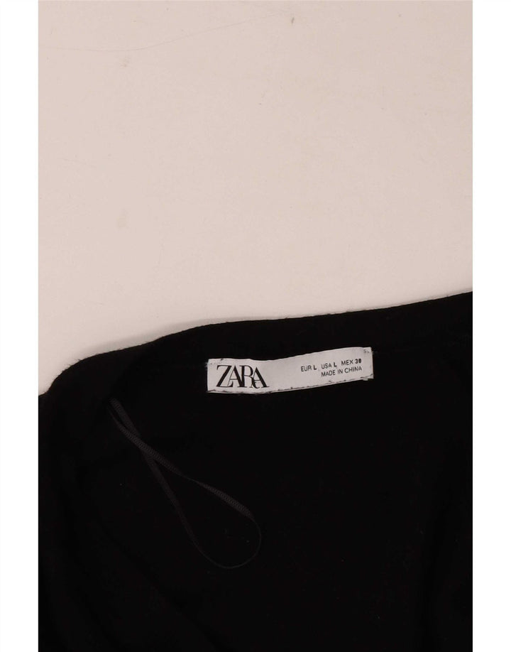 Zara Damen-Cardigan-Pullover UK 14 Large Schwarz