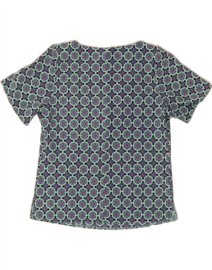 VINTAGE Womens Blouse Top IT 40 Small Blue Paisley Polyester Vintage Vintage and Second-Hand Vintage from Messina Hembry 