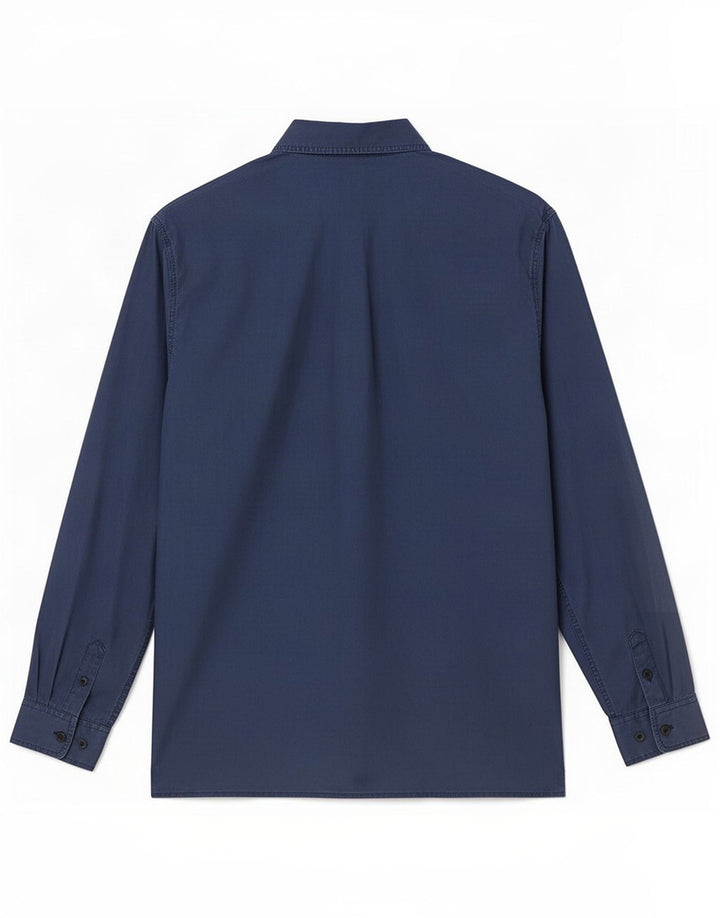 Vintage Damen Hemd UK 14 Medium Marineblaue Seide
