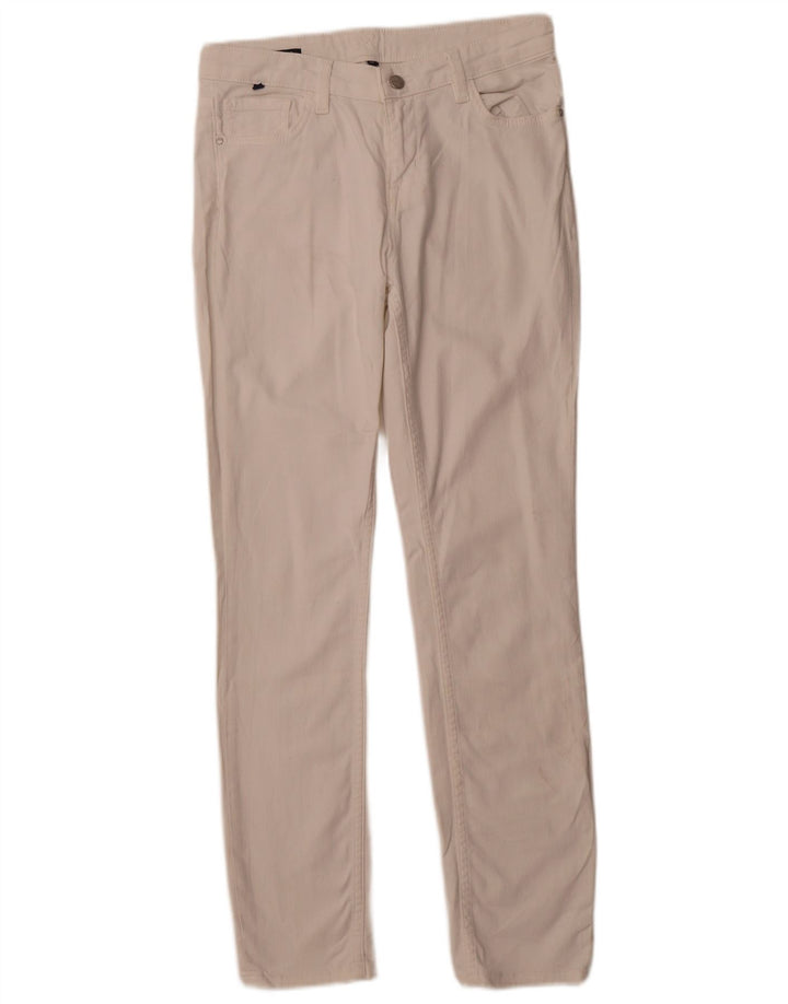 CREW CLOTHING Damen Slim Freizeithose UK 12 Medium W30 L29 Weiß