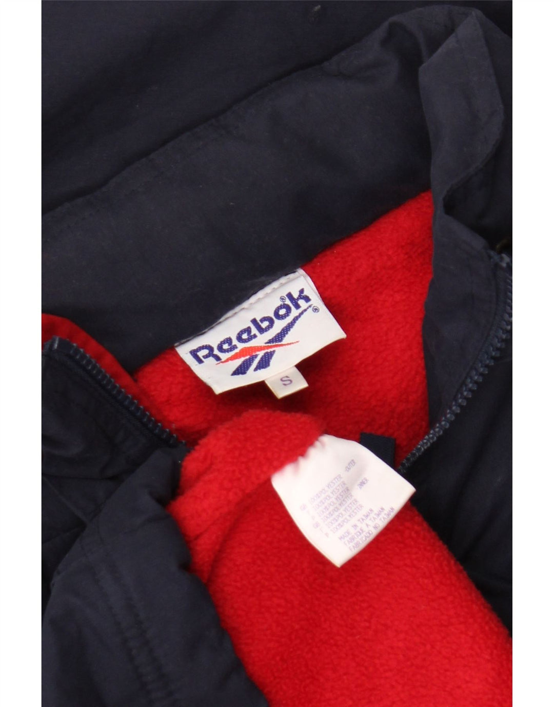 Reebok Herren Übergroße Kapuzen-Grafik-Anorakjacke UK 36 Small Marineblau