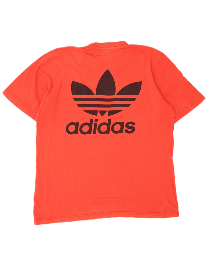 Adidas Herren Grafik T-Shirt Top Große rote Baumwolle