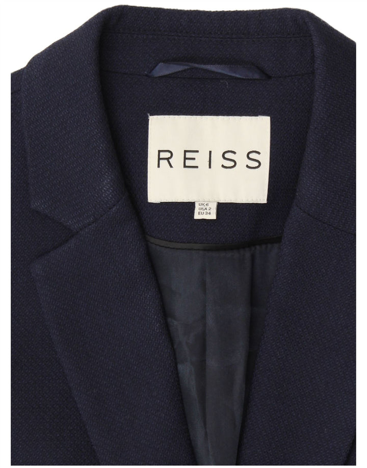REISS Damen 1-Knopf-Blazerjacke UK 6 XS Marineblau
