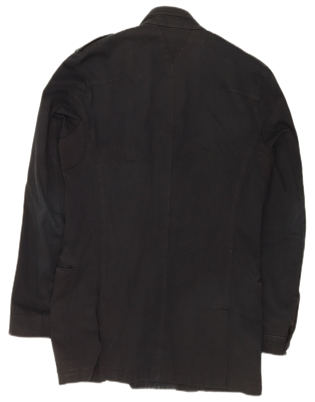 Reiss Herren Militärjacke UK 36 Small Schwarz Baumwolle