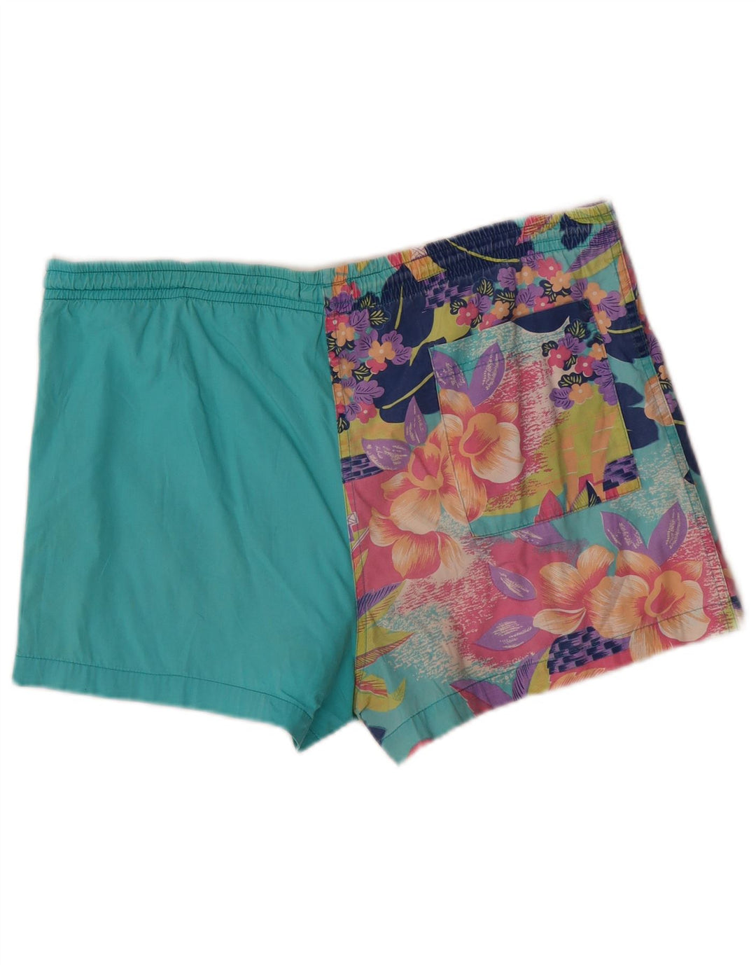 Benetton Herren Badeshorts Medium Türkis Blumenmuster