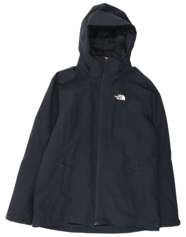The North Face Damen-Regenjacke mit Kapuze, UK 16, Größe L, Marineblau, Polyester