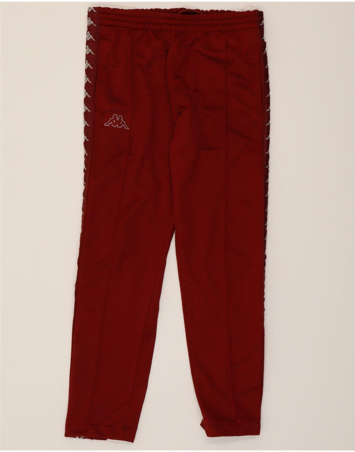 Kappa Herren-Trainingshose mit Grafik, Größe S, Burgunderrot, Polyester