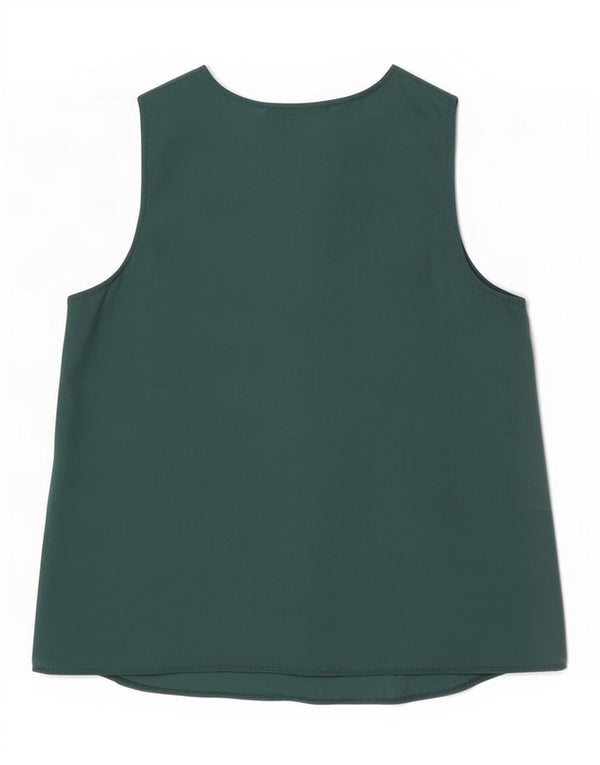 Ärmelloses Blusenoberteil für Damen von Zara, Gr. 10, Größe S, Grün