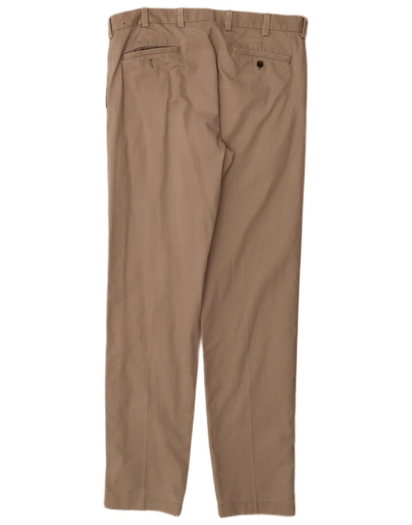 Brooks Brothers Herren Slim Chinohose W34 L34 Beige Baumwolle