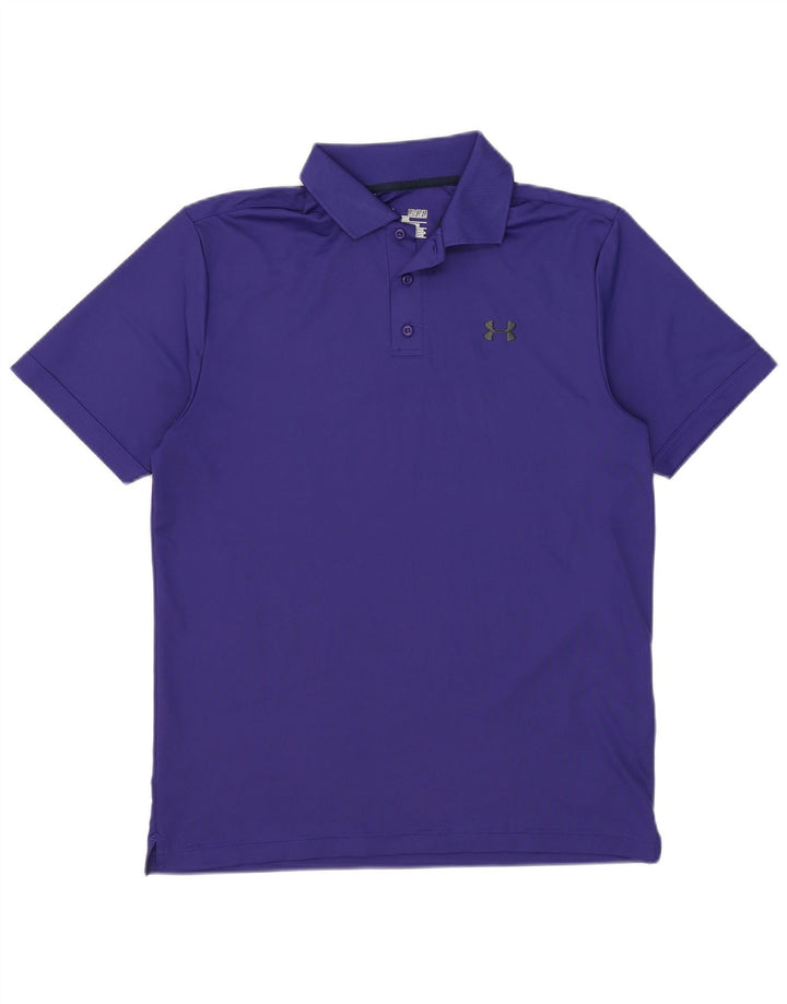 Under Armour Herren Heat Gear Poloshirt Mittelblaues Polyester