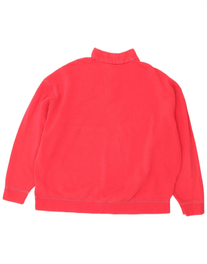 Nike Damen-Sweatshirt in Übergröße mit Reißverschluss am Hals, UK 14, mittelrosa, Baumwolle