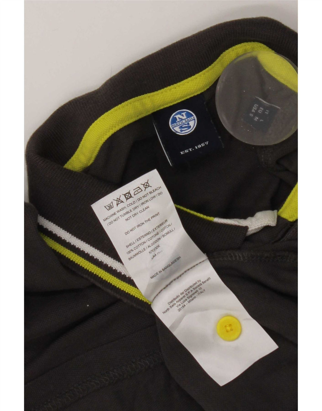North Sails Herren-Poloshirt aus mittelgrauer Baumwolle