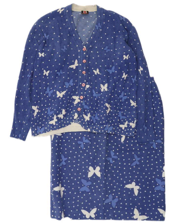 Heron Damen 2-teiliges Rockset UK 14 Medium W34 Blau gefleckter Schmetterling