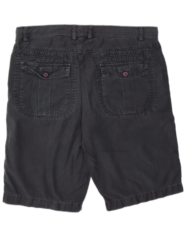 Woolrich Herren Chino-Shorts W38 XL Graue Baumwolle