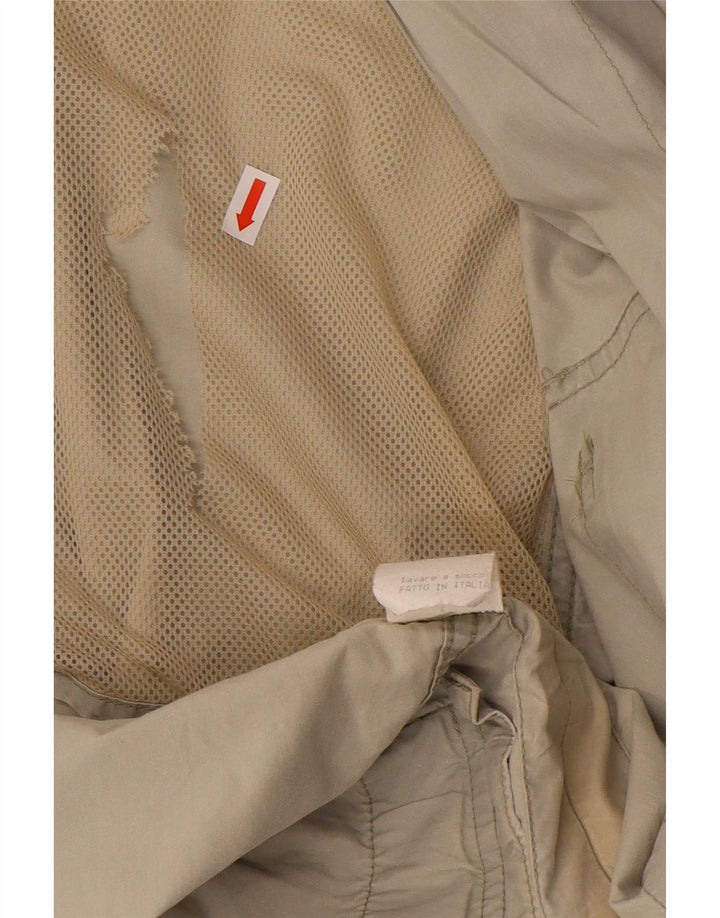 Vintage Herren Militärjacke UK 38 Mittelbeige Baumwolle