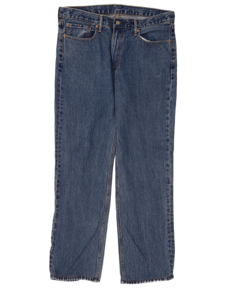 Levi's Herren 514 Straight Jeans W36 L34 Blaue Baumwolle