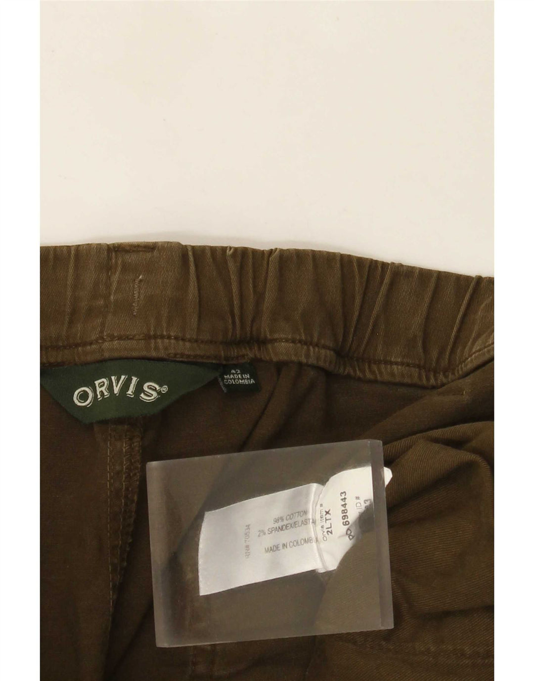 Orvis Herren Cargoshorts W42 2XL Khaki Baumwolle