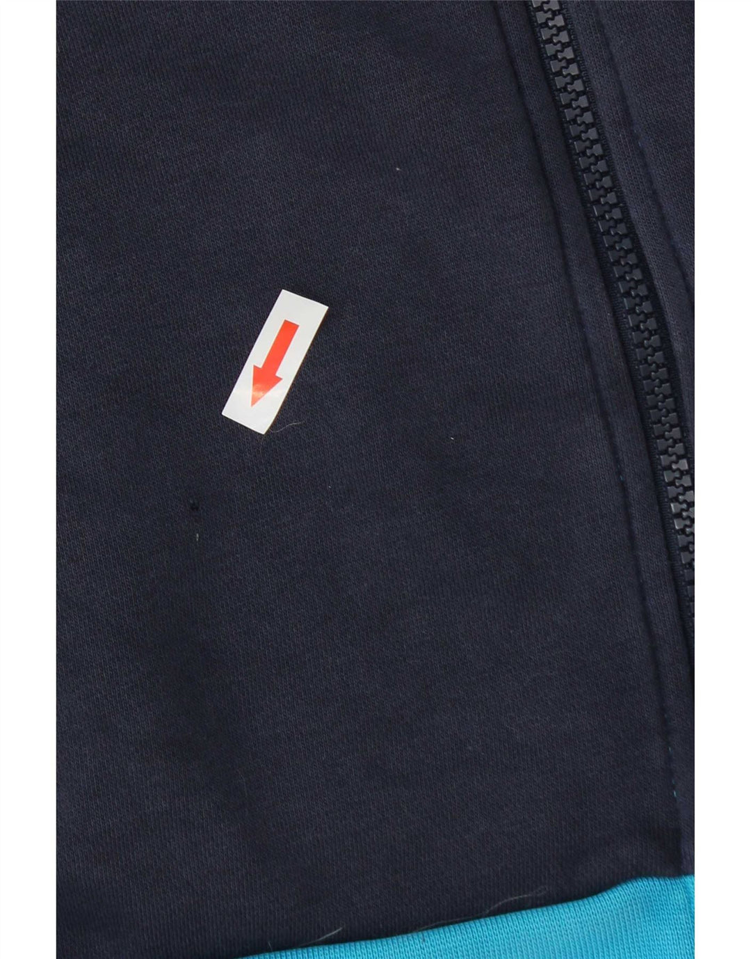 Nike Herren-Kapuzenpullover mit Reißverschluss, mittelblaue Colourblock-Baumwolle