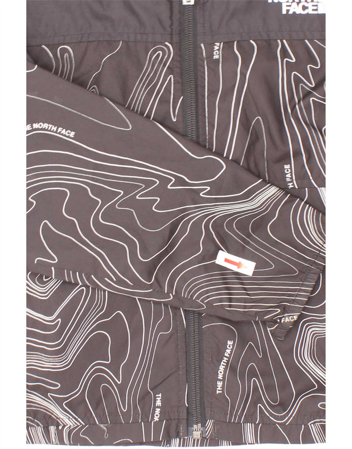 The North Face Jungen-Regenjacke mit grafischer Kapuze, 7–8 Jahre, Größe S, Schwarz