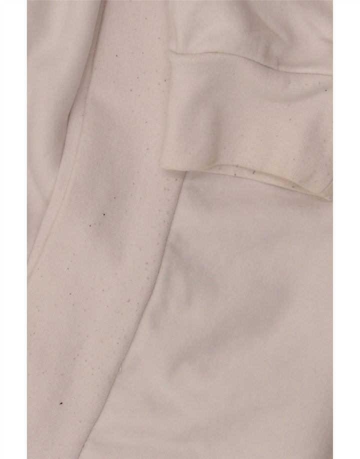 KAPPA Herren-Kapuzenpullover mit Grafik, groß, aus weißer Baumwolle