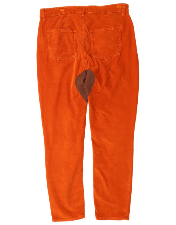 Gant Damen Slim Cordhose W32 L27 Orange Baumwolle