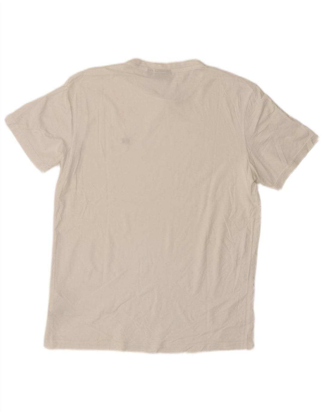 Napapijri Herren Geographic T-Shirt-Oberteil aus mittelweißer Baumwolle