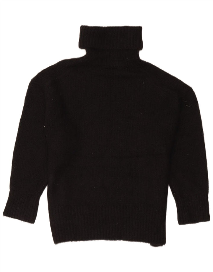 Zara Damen-Pullover mit Rollkragen, übergroß, Gr. 14, Mittelschwarz, Acryl