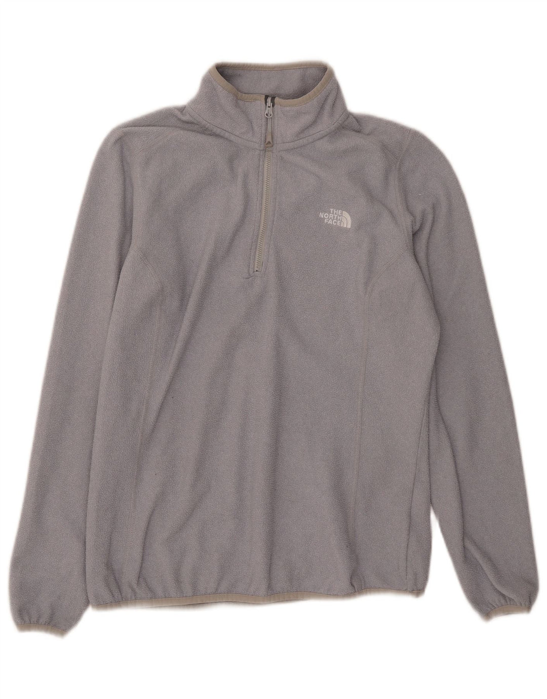The North Face Damen-Fleecepullover mit Reißverschluss am Hals, UK 14, Größe L, Grau, Polyester