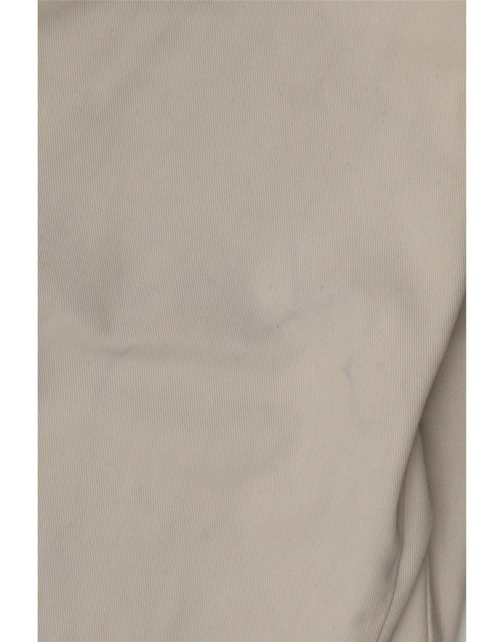 MAVERICK Gerade Herren-Cargohose, W36, L30, weiße Baumwolle
