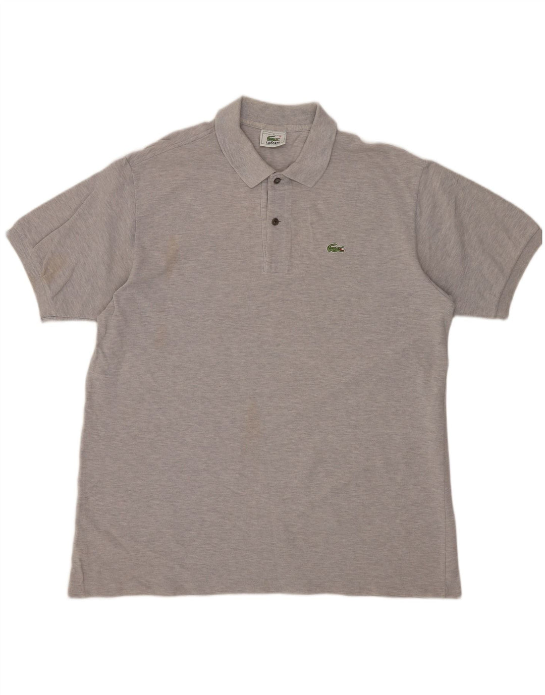 LACOSTE Herren-Poloshirt, Größe 6 XL, graue Baumwolle