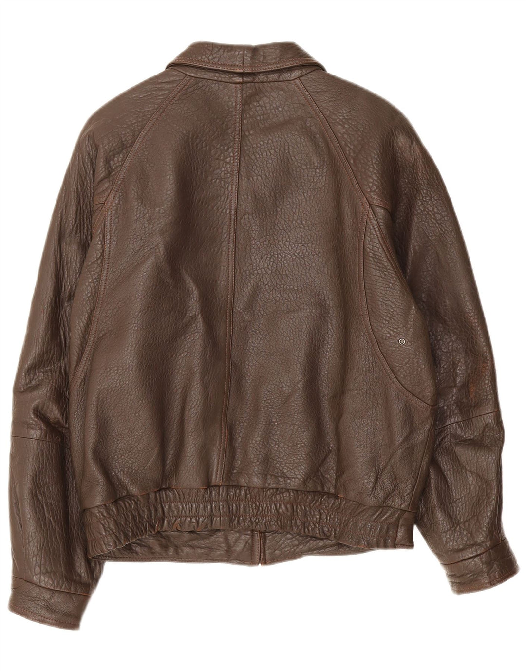 Vintage Herren Lederjacke IT 48 Mittelbraun