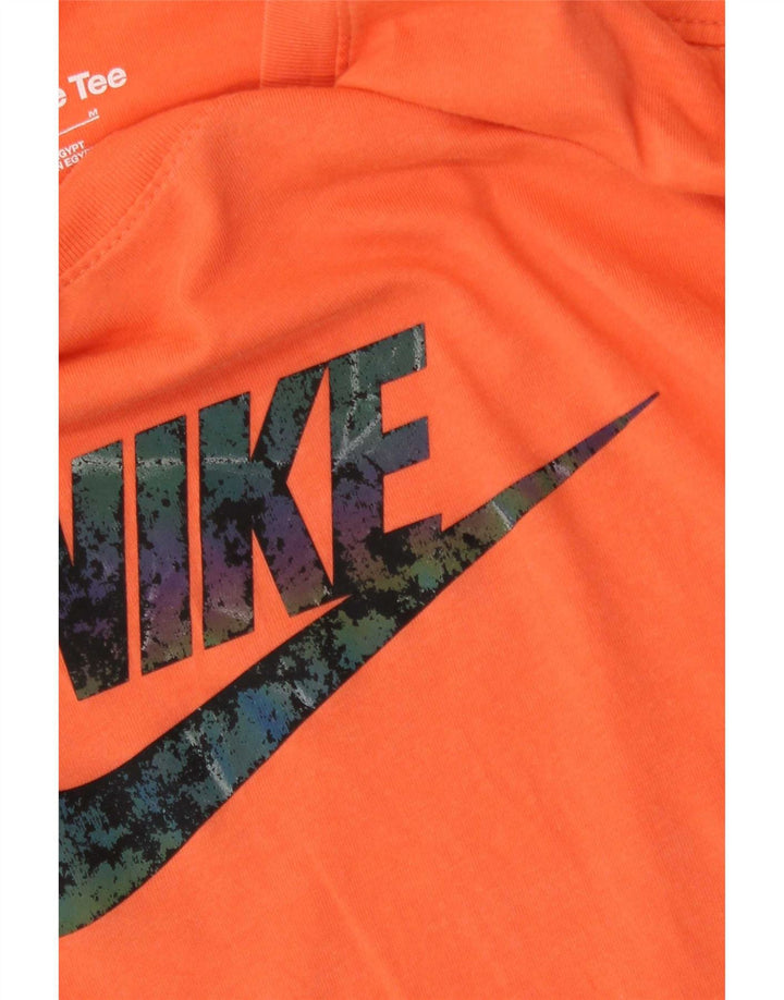 Nike Herren-T-Shirt mit Grafik, mittelorange Baumwolle