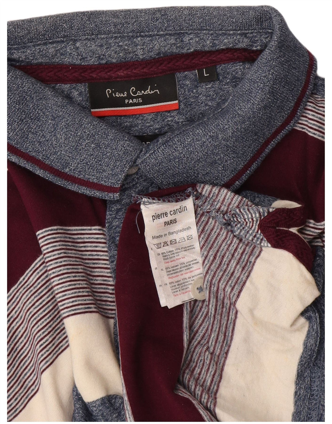 Pierre Cardin Herren-Poloshirt, groß, mehrfarbig, gestreift, Baumwolle