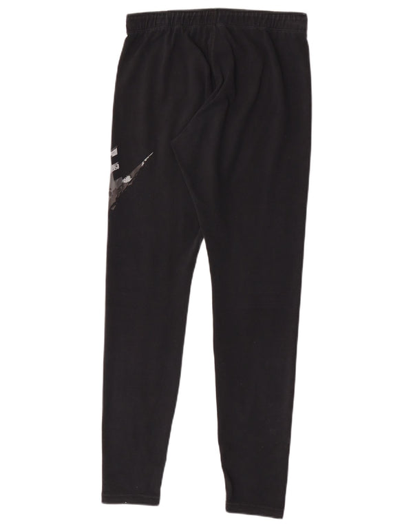 Nike Womens Graphic Leggings UK 14 Mittelschwarze Baumwolle