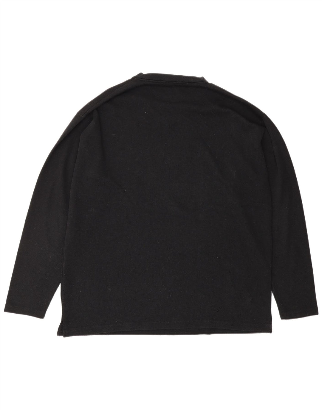 Essential Herren-Top, langärmelig, groß, aus schwarzem Polyester