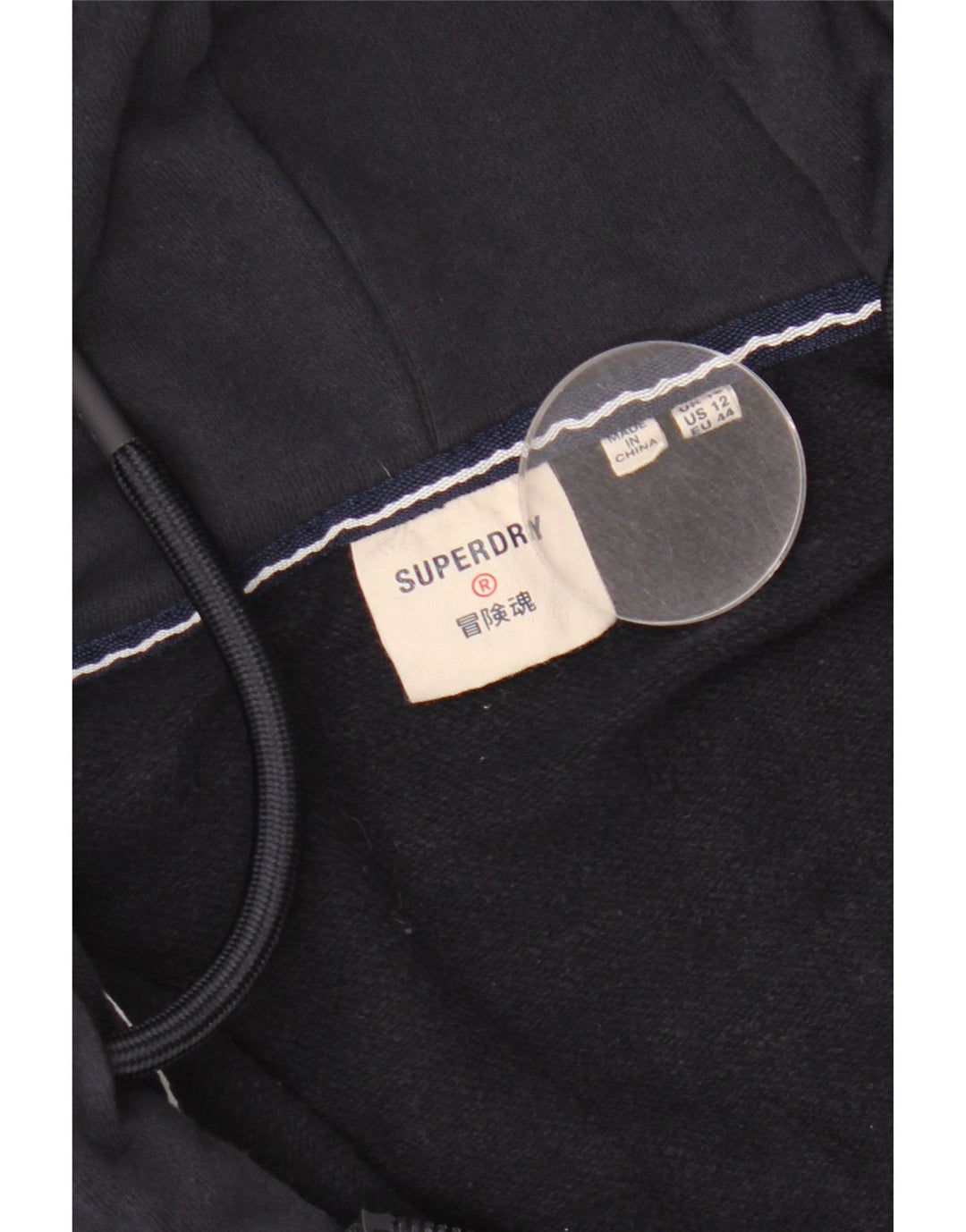 SUPERDRY Damen-Kapuzenpullover mit Reißverschluss, Größe 40, Marineblau