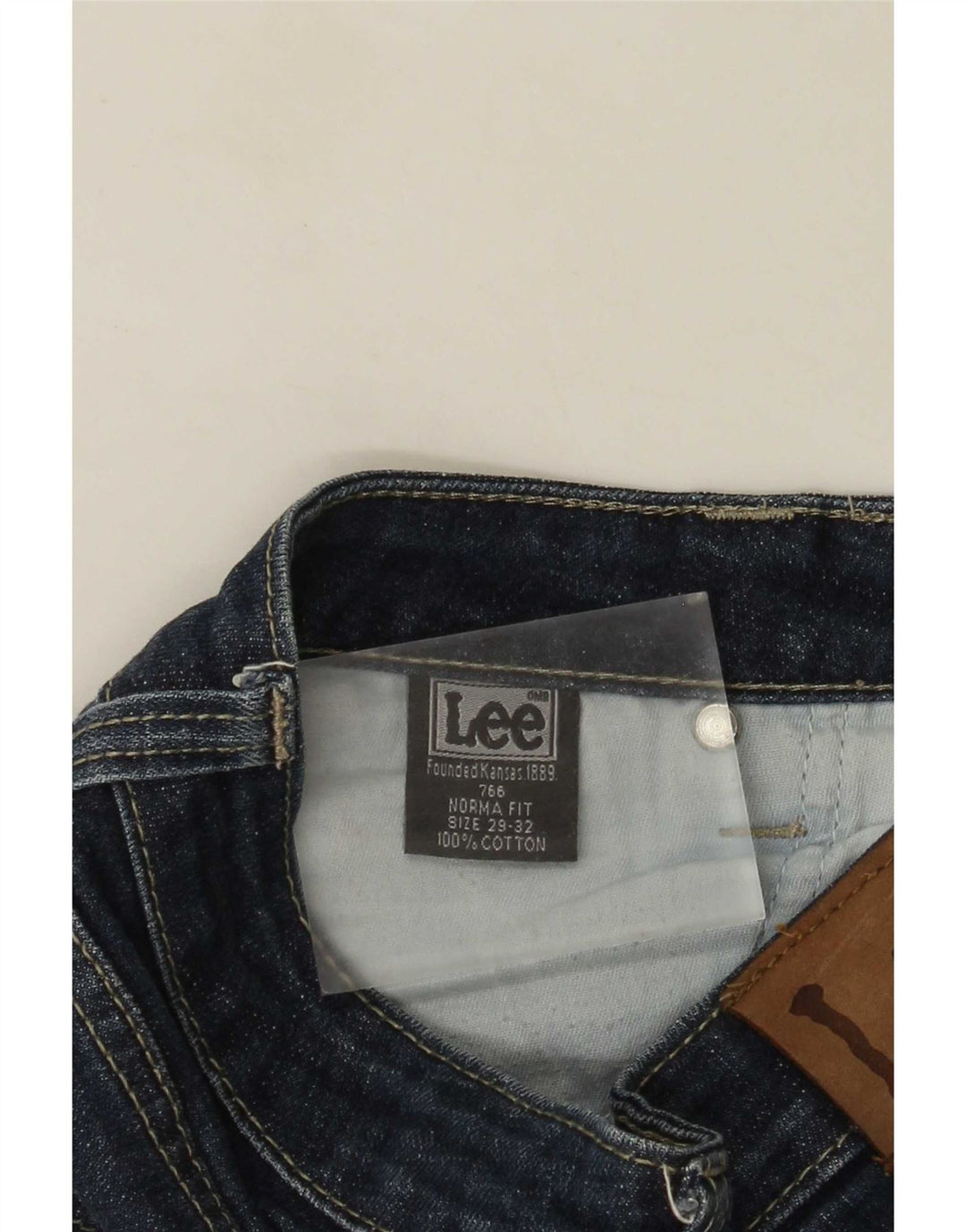 Lee Damen Norma Slim Straight Jeans W29 L28 Marineblaue Baumwolle