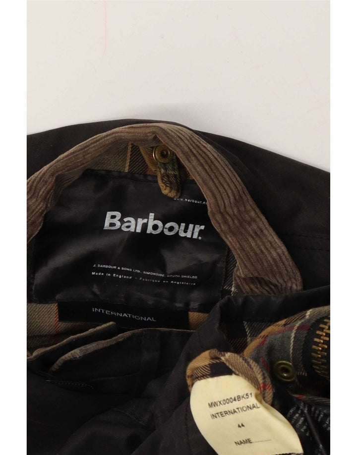 Barbour Herrenjacke aus gewachster Baumwolle, Größe 44, Braun