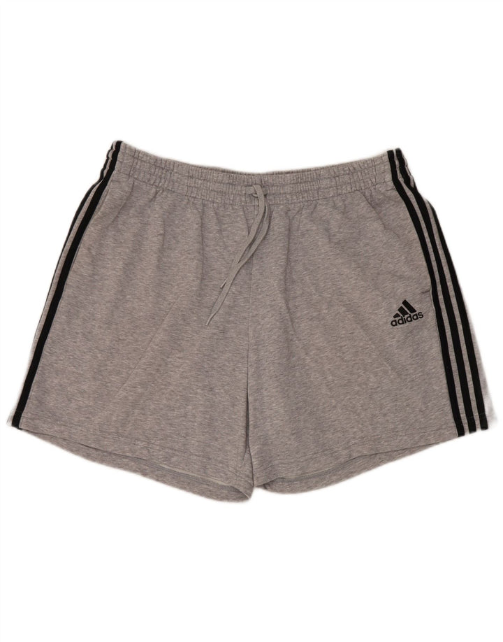 Adidas Herren Sport Shorts 2XL Grau Baumwolle