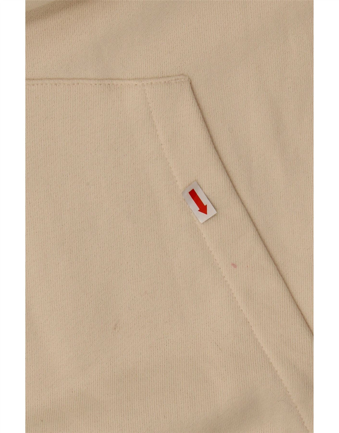 REEBOK Damen Übergroßer Kapuzenpullover UK 16 Large Off White Cotton