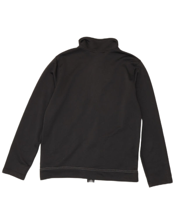 Nike Jungen-Trainingsanzug-Top-Jacke, 13–14 Jahre, XL, schwarzes Farbblock-Polyester