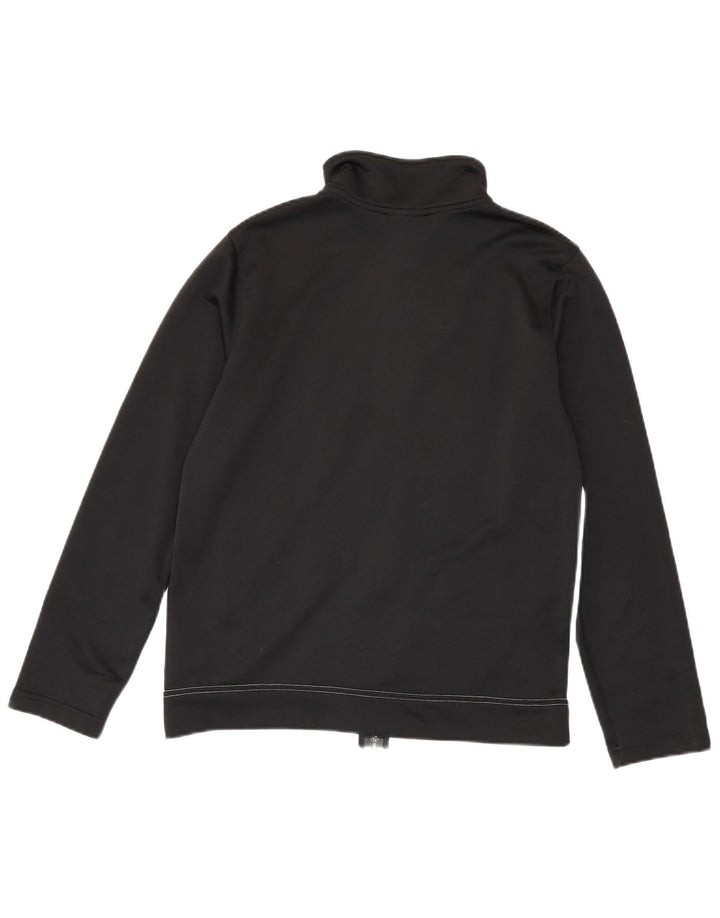 Nike Jungen-Trainingsanzug-Top-Jacke, 13–14 Jahre, XL, schwarzes Farbblock-Polyester