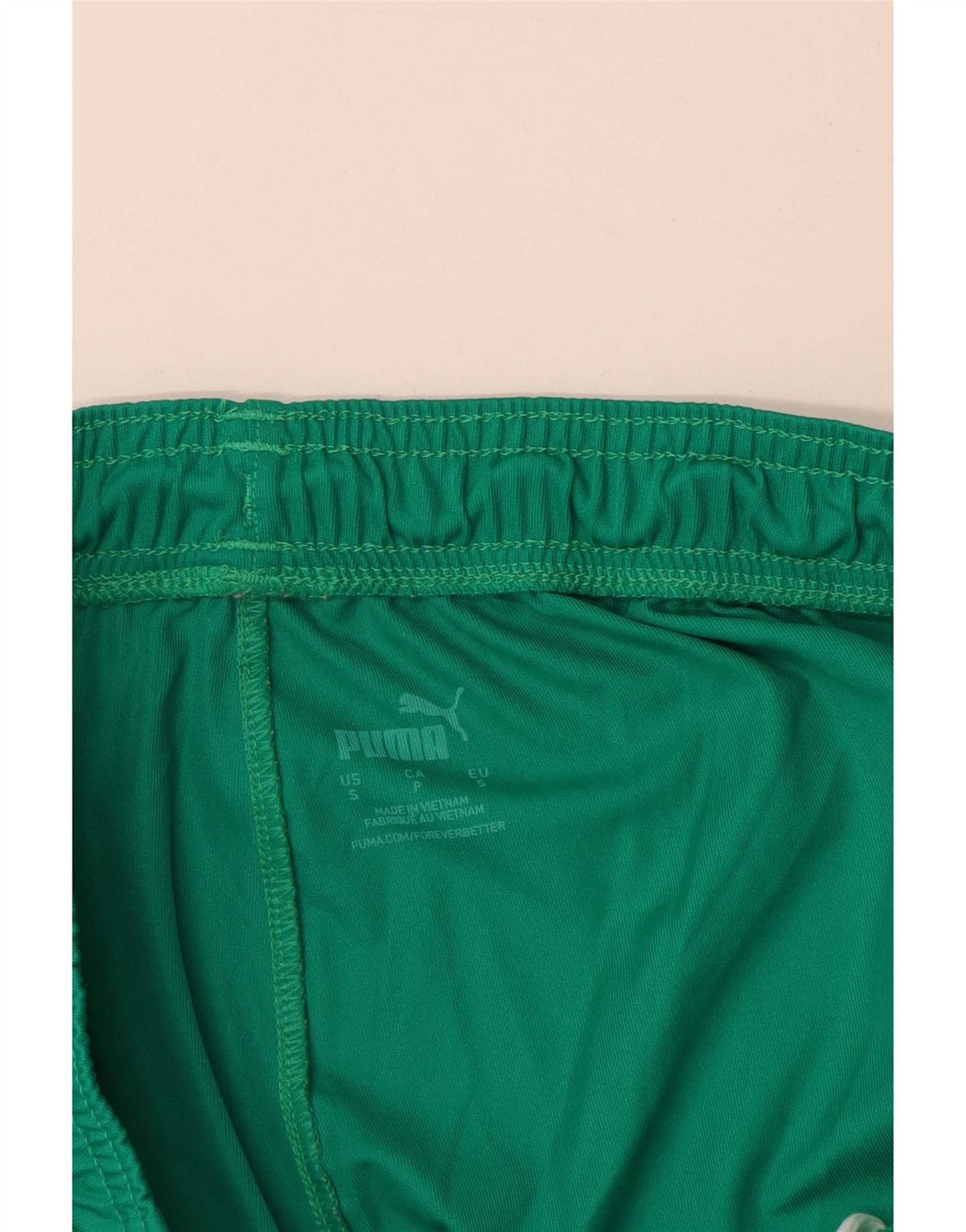 Puma Herren-Sportshorts, klein, grün, Farbblock