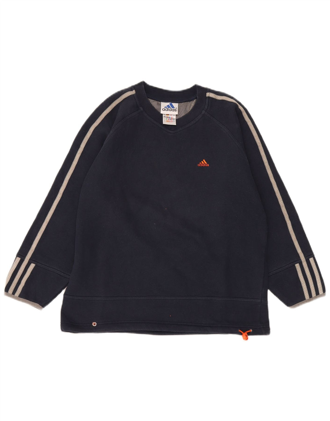 Adidas Jungen Sweatshirt Pullover 11-12 Jahre Marineblau Baumwolle