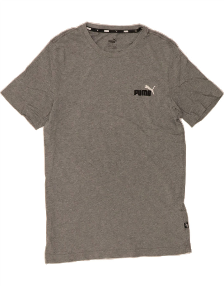 PUMA Mens Graphic T-Shirt Top Small Grey Cotton Vintage Puma and Second-Hand Puma from Messina Hembry 