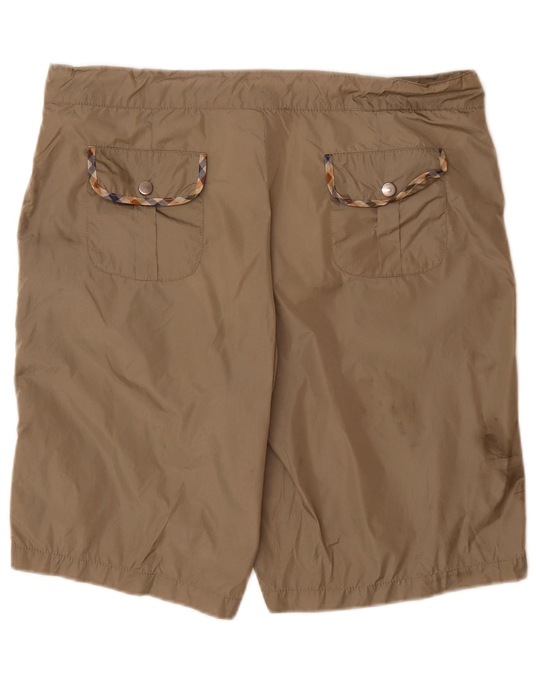 Aquascutum Herren Chinoshorts IT 50 Large W36 Graues Polyamid