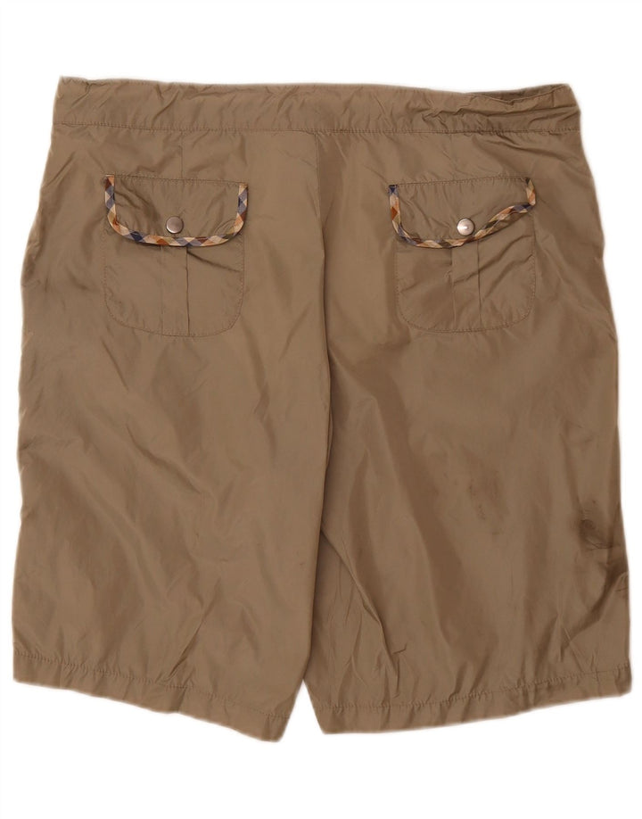 Aquascutum Herren Chinoshorts IT 50 Large W36 Graues Polyamid