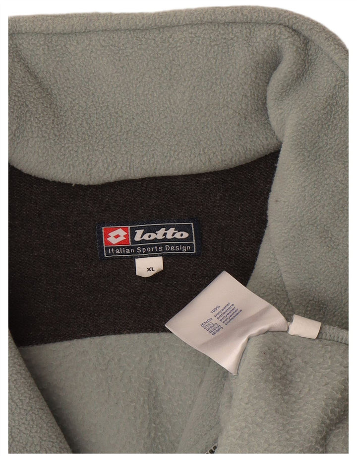 LOTTO Herren-Fleecepullover mit Reißverschluss am Hals, XL, Blau, Polyester